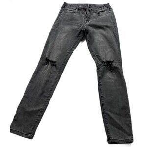 True Religion Womens Size 29 Black Jennie Curvy Mid-Rise Super Skinny Jeans